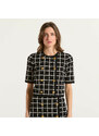 Elisabetta Franchi cardigan in jacquard logo