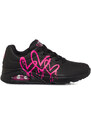 Sneakers nere da Donna con stampa cuori e soletta memory foam Skechers Uno