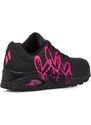 Sneakers nere da Donna con stampa cuori e soletta memory foam Skechers Uno