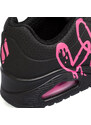 Sneakers nere da Donna con stampa cuori e soletta memory foam Skechers Uno