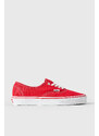 Vans "off The Wall" Sneaker Authentic Rosso Donna