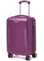 Trolley bagaglio a mano viola in ABS da viaggio Govago