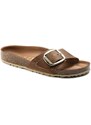 Birkenstock MADRID BIG BUCKLE in nabuk cognac