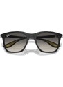 Ray - Ban Unisex Ray - Ban RB4433M F62411 Occhiali da sole Nylon Grigio Grigio Squadrata Normale Sfumato