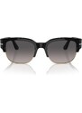 Persol Unisex PO3319S TOM 95/M3 Occhiali da sole Acetato Nero Grigio Pillow Polarizzata Sfumato