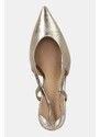 Lauren Ralph Lauren tacchi in pelle Khloe Slgbck colore oro 802966875001