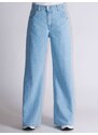 Berna Jeans Palazzo Ampio Bleach - Colore Unico Azzurro Pantaloni Jeans Woman PE25