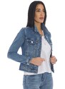 GIUBBOTTO IN DENIM WHITE WISE, Colore Azzurro