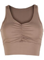 Solada Top Donna Con Coppe Imbottite Tops Marrone Taglia L/xl