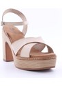 Wcubed Sandalo tacco 46109 Off white
