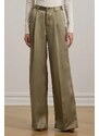 Lauren Ralph Lauren pantaloni colore marrone 200963668