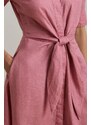 Lauren Ralph Lauren vestito di lino colore rosa 200905667