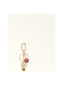 Furla Crystal Portachiavi Panna Bianco Metallo + Smalto Donna