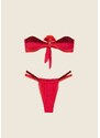 Effek Bikini Fascia Con Slip Brasiliano rosso