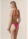 Me fui bikini triangolo con slip in fantasia fuxia