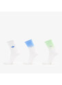 adidas Originals adidas Ombre Crew Socks 3-Pack White/ Pulse Lime S
