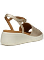 Sandali oro da Donna con zeppa e cinturino alla caviglia Geox