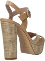 Armando olivieri Sandalo con tacco Moda Beige