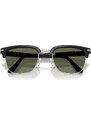 Persol Unisex Persol PO3375S 95/58 Occhiali da sole Acetato Nero Verde Squadrata Polarizzata