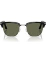 Persol Unisex Persol PO3375S 95/58 Occhiali da sole Acetato Nero Verde Squadrata Polarizzata