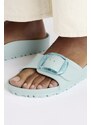 Birkenstock ciabatte slide Madrid Big Buckle EVA donna colore turchese 1029614