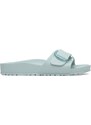 Birkenstock ciabatte slide Madrid Big Buckle EVA donna colore turchese 1029614