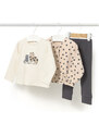Completo felpa, maglia e leggings Mayoral