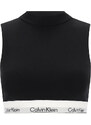 Calvin Klein Lightly Lined Mockneck Bralette - Black Top Woman AI25