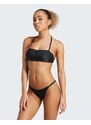 adidas Performance - Iconisea - Top bikini a fascia nero a coste imbottito
