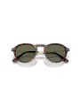 Persol Unisex Persol PO3383S 24/58 Occhiali da sole Acetato Tartaruga Verde Pantos Polarizzata