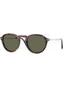 Persol Unisex Persol PO3383S 24/58 Occhiali da sole Acetato Tartaruga Verde Pantos Polarizzata