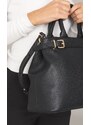 BORSA TOTE TWINSET CON LOGO LETTERING E FIBBIE, Colore Nero