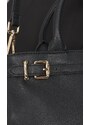BORSA TOTE TWINSET CON LOGO LETTERING E FIBBIE, Colore Nero