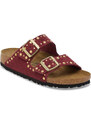 Birkenstock Arizona Rivet Suede Leather Regular Fit Donne - Sandali Birkenstock - Borgogna - 1030329-5
