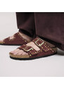 Birkenstock Arizona Rivet Suede Leather Regular Fit Donne - Sandali Birkenstock - Borgogna - 1030329-5
