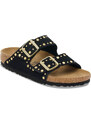 Birkenstock Arizona Rivet Suede Leather Regular Fit Donne - Sandali Birkenstock - Nero - 1030346-4.5