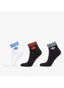 adidas Originals adidas 3S Ankle Socks 3-Pack Black/ White/ Lucid Red XL