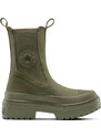 Converse Chuck Taylor All Star Lugged Heel Chelsea Boot Mono Suede Donne - Sneakers Converse - Verde - A17683C-5.5