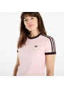 adidas Originals Maglietta adidas 3 Stripes Slim T-Shirt Sandy Pink/ White L