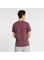 New Balance Uomo Heathertech Linear T-Shirt in Viola, Maglia di Poliestere, Taglia L