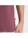 New Balance Uomo Heathertech Linear T-Shirt in Viola, Maglia di Poliestere, Taglia L