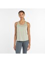 New Balance Donna RC Essential Tank in Verde, Maglia di Poliestere, Taglia L