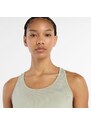 New Balance Donna RC Essential Tank in Verde, Maglia di Poliestere, Taglia L