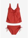 bonprix Tankini prémaman con laccetti (set 2 pezzi), Marrone