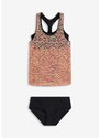 bonprix Tankini con pizzo elasticizzato (set 2 pezzi), Fucsia