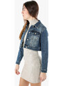 Solada Giacca In Jeans Cropped Da Donna - Taglia L