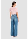 TWINSET Jeans Twinset wide leg a vita alta