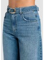 TWINSET Jeans Twinset wide leg a vita alta