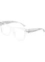 Dolce & Gabbana Donna Dolce & Gabbana DG3411 3133 Montature da vista Acetato Trasparente Trasparente Squadrata Normale