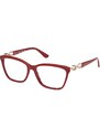 Guess Donna Guess GU50181 066 Montature da vista Acetato Rosso Squadrata Normale